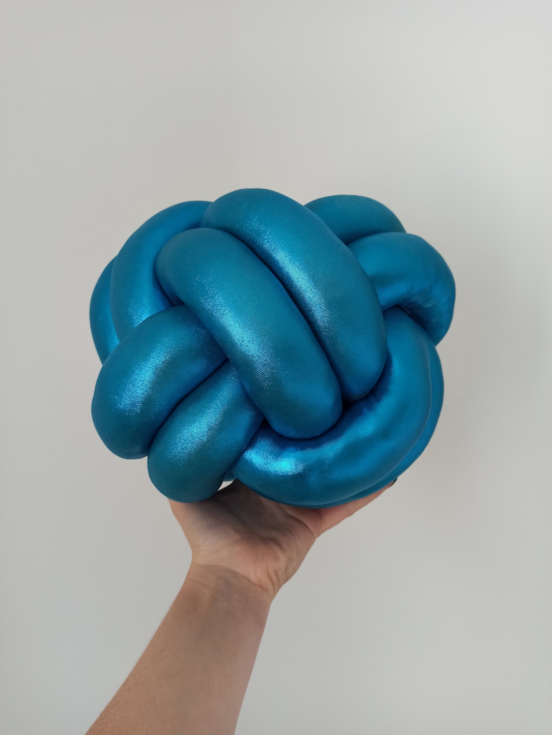 Knot Pillow, Blue Knot Pillow, Knot Cushion, Knot Cushion, Large Floor