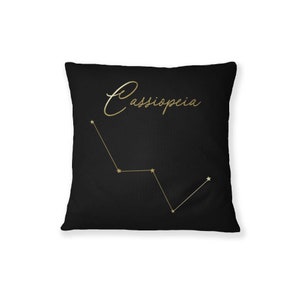 Constellation de Cassiopée, système solaire, oreiller étoilé, constellation d'étoiles, cadeau d'astronomie, impression constellation, oreiller constellation,