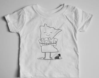 White Minnesota Home Infant/Toddler T-shirt