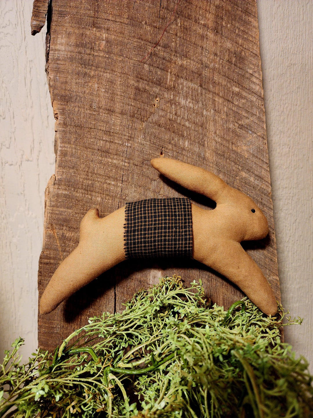 Primitive Rabbit Spring Primitive Handmade Jumping Bunny ~ Spring - Etsy