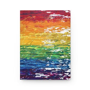 Pride Progress Flag hardcover journal