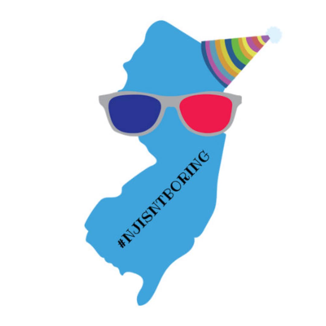 New Jersey Isn't Boring Logo Pin Etsy