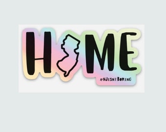 Home - Holographic New Jersey Home Sticker