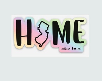 Home - New Jersey Home Sticker or Magnet