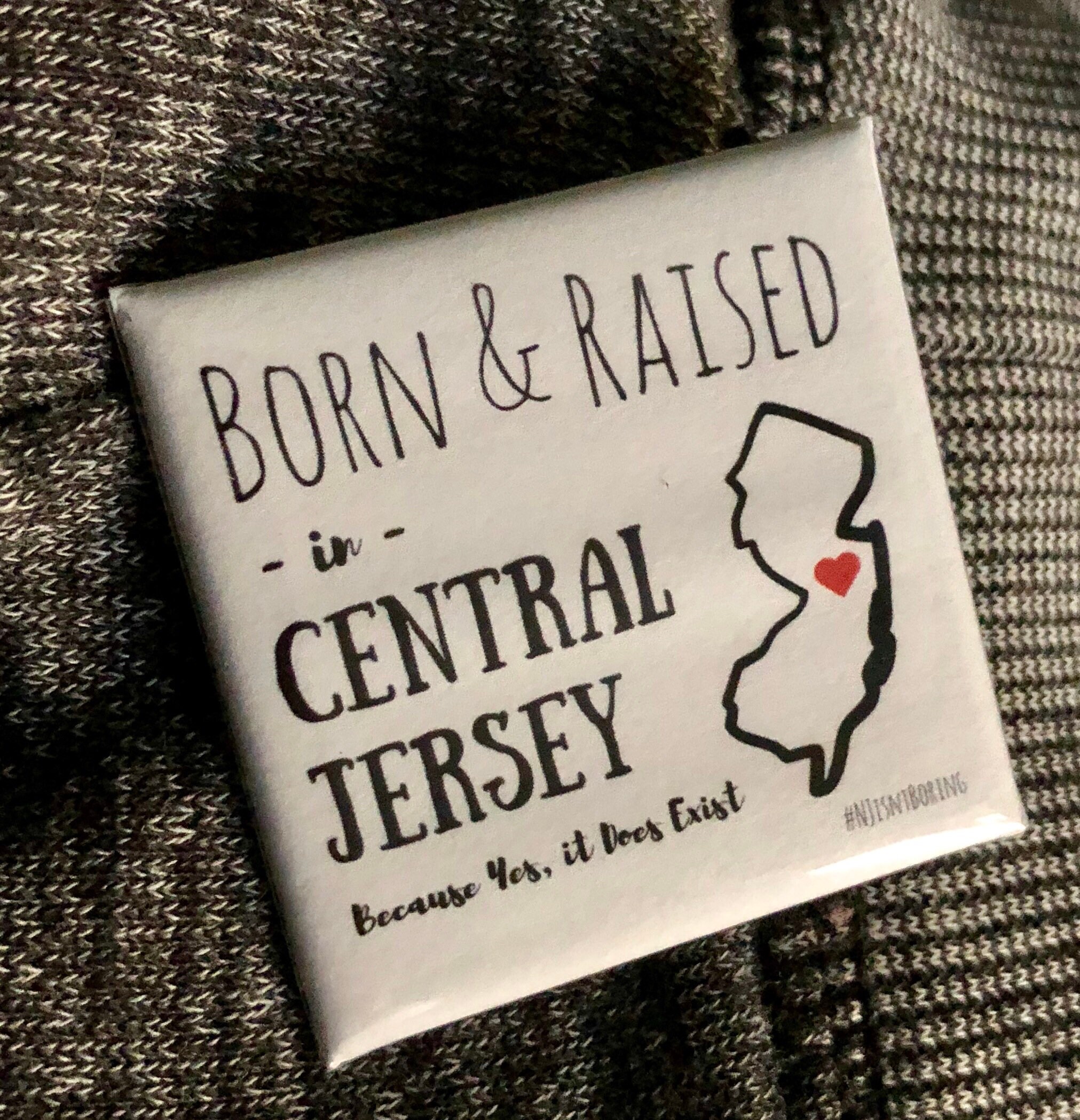 Born in Central Jersey Pin