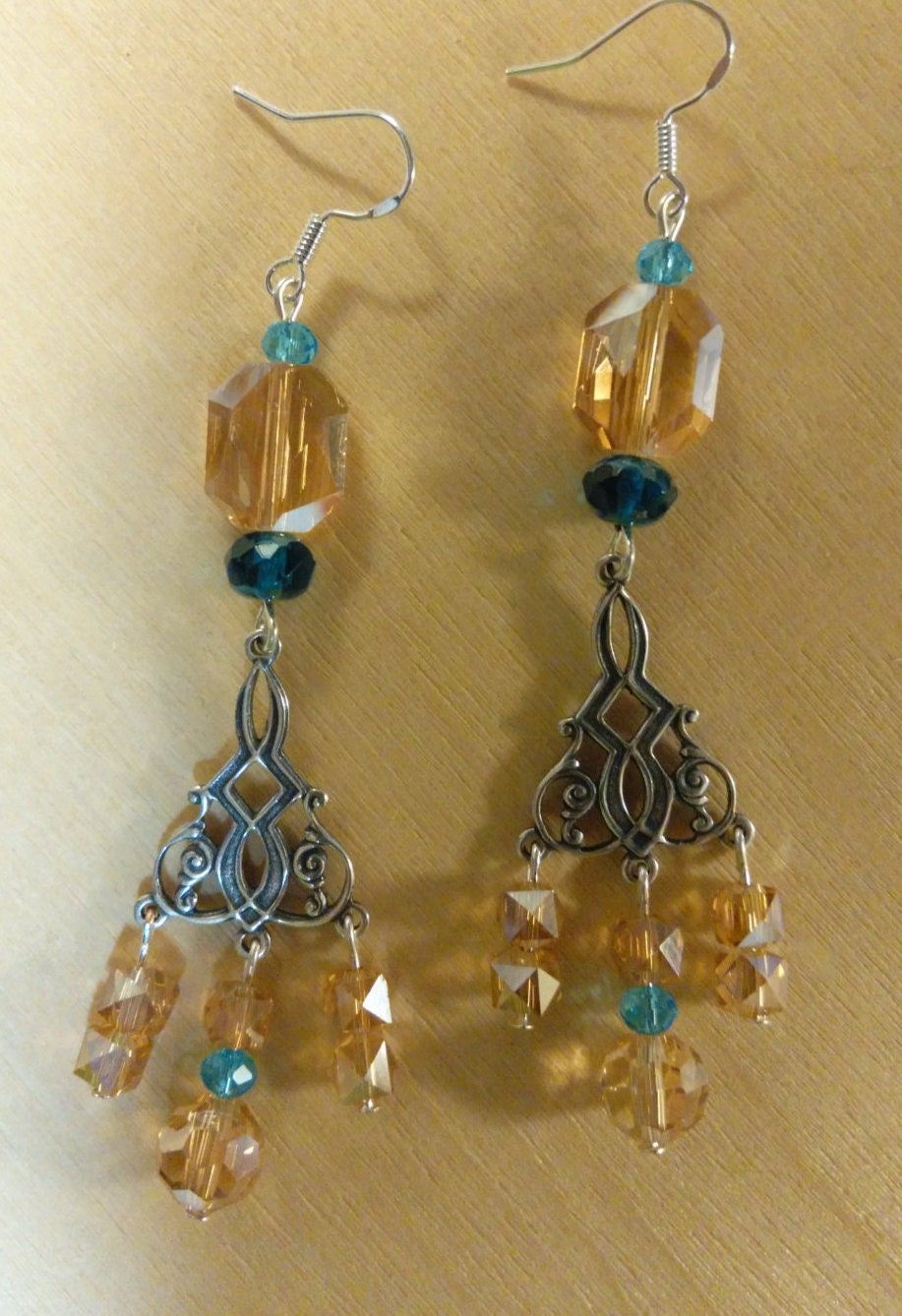 Double Tiered Crystal Chandelier - Earrings main image 0