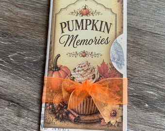 Halloween Pumpkin Junk Journal Folio