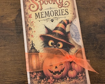 Halloween Cats Junk Journal Folio