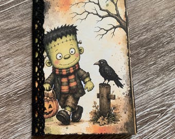 Mini Halloween Junk Journal Ephemera Booklet