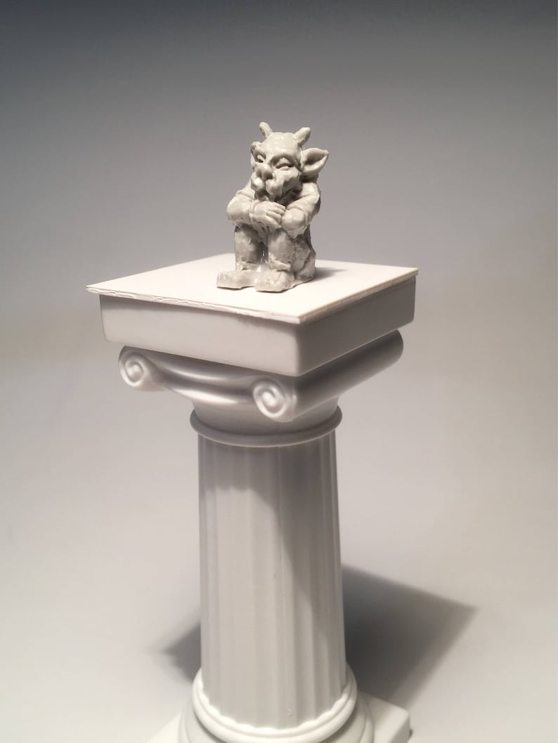 NEW Set of 2 Miniature Plastic Gothic Gargoyle Statues Etsy