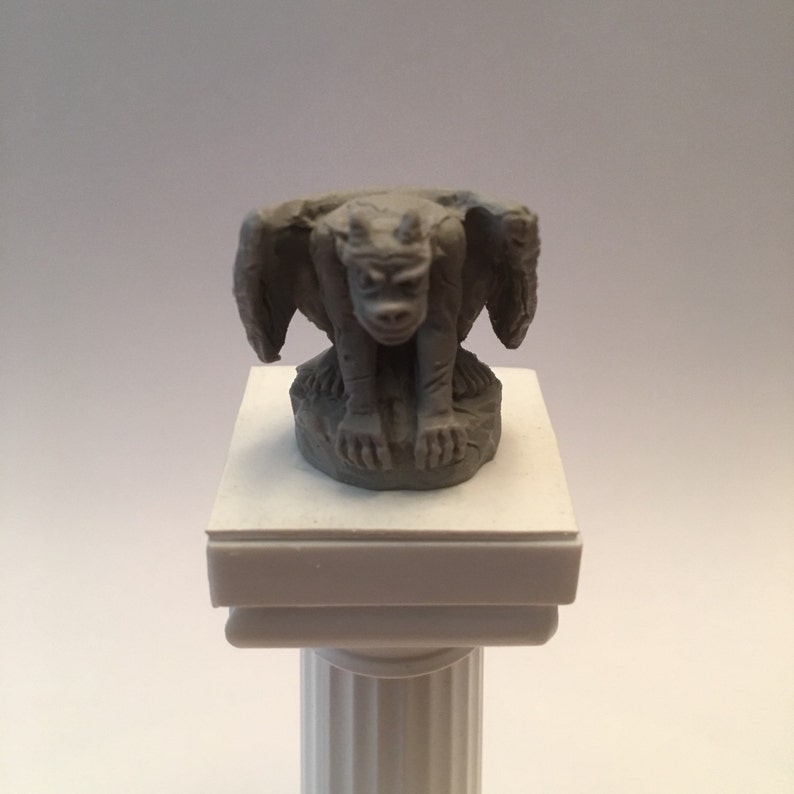 NEW Miniature Plastic Gothic Gargoyle Statue Dollhouse / Etsy