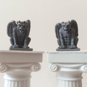 Beautiful Set of Miniature Gargoyles - Gothic, Midevil, Myth, Dollhouse Decoration