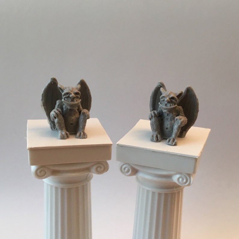 Detailed Miniature Gargoyles for Gothic Dollhouse Decorations Etsy