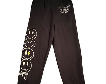 Smiley Face/Do literally whatever you want/Sweatpants/Draw String/Unisex