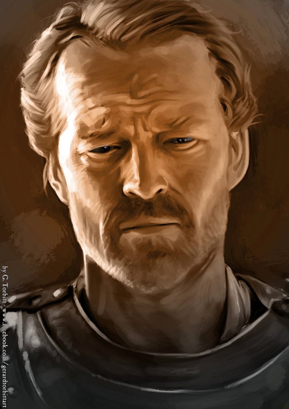 Jorah Mormont Game Of Thrones Art Print Etsy