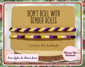 Non-Binary Pride Bracelet | Anklet | Wristband | Jewelry [birthday gift, gender roles, nonbinary flag, transgender pride, queer]
