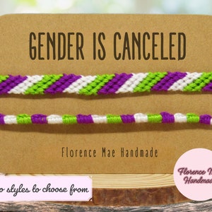 Genderqueer Pride Bracelet / Anklet [queer pride, gender fluid, non-binary, transgender]