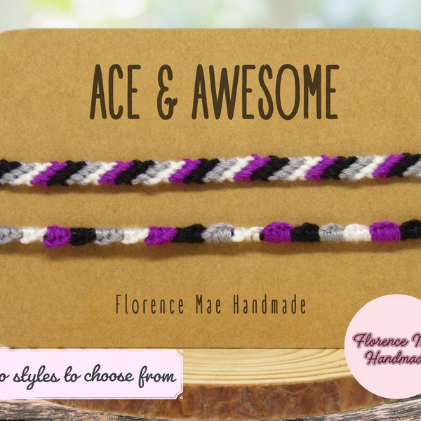 Asexual Pride Bracelet | Anklet | Wristband [ace jewelry gift, gay pride month, queer, non-binary, bisexual, pansexual, gay, trans, LGBTQ]