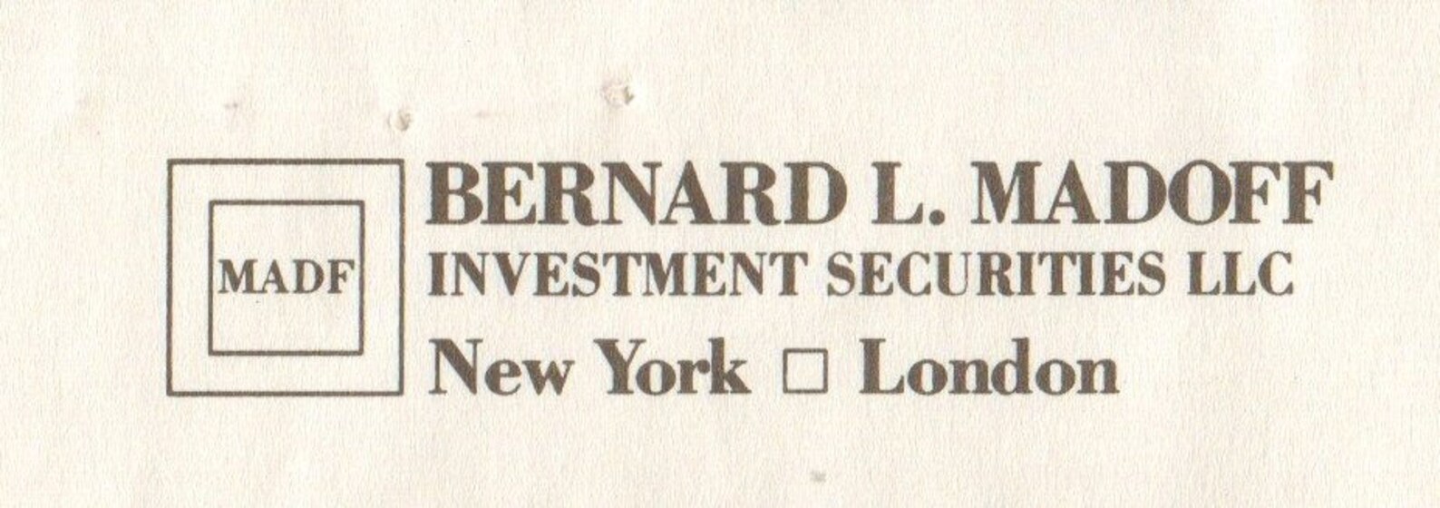 Bernard L Madoff Investment Securities LLC Stock Trading Etsy