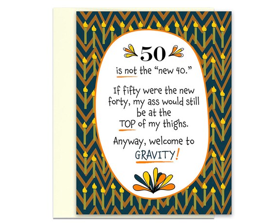 50th Birthday Card For Her Funny Happy Birthday Card For Him Etsy