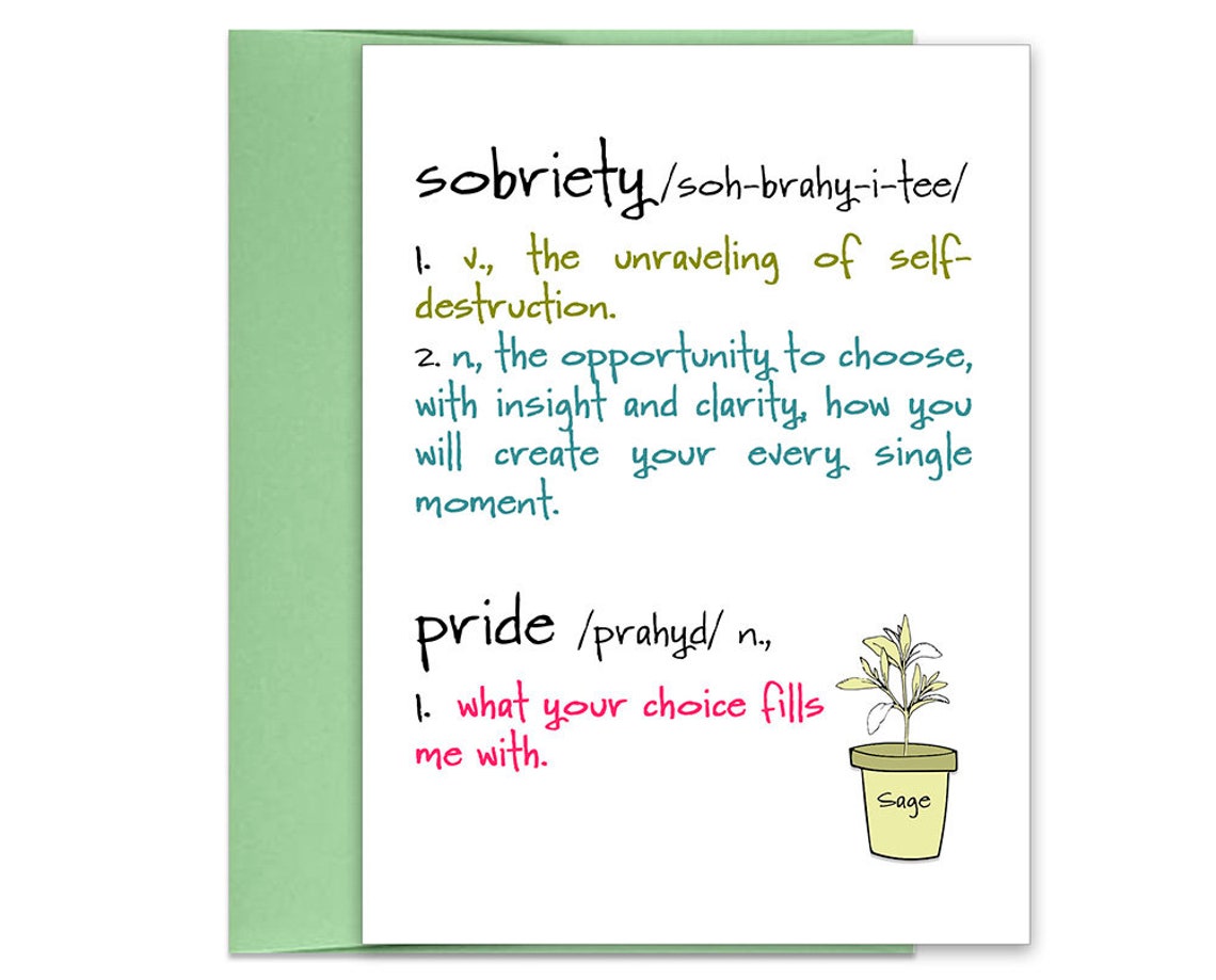 Sobriety Anniversary Gifts for Sobriety Addiction Recovery Etsy