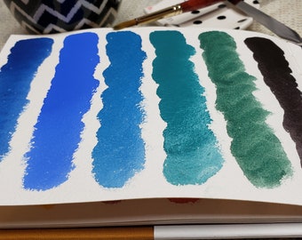 Cobalt Collection - Matte Handmade Watercolor Paint