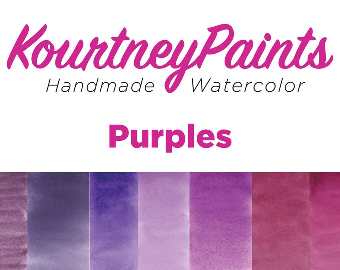 Mix & Match Purples - Matte Handmade Watercolor Set
