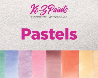 Pastel Handmade Watercolor Paint Half Pan