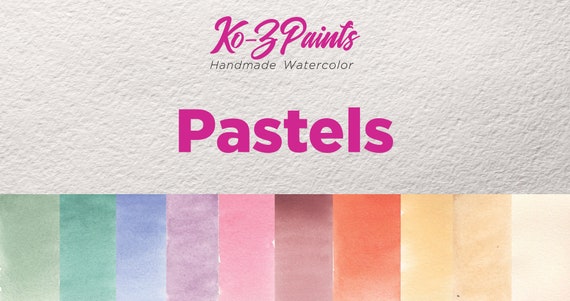 Pastel Handmade Watercolor Paint Half Pan