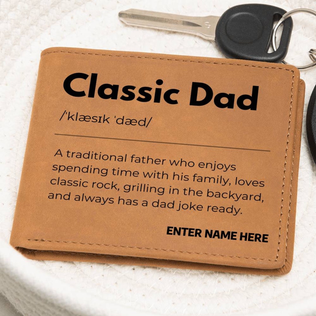 Fathers Day Gift Custom Wallet Personalized Gift for Dad Custom Gifts ...