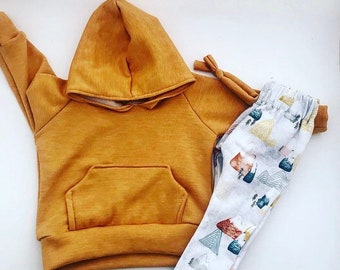 boys mustard hoodie