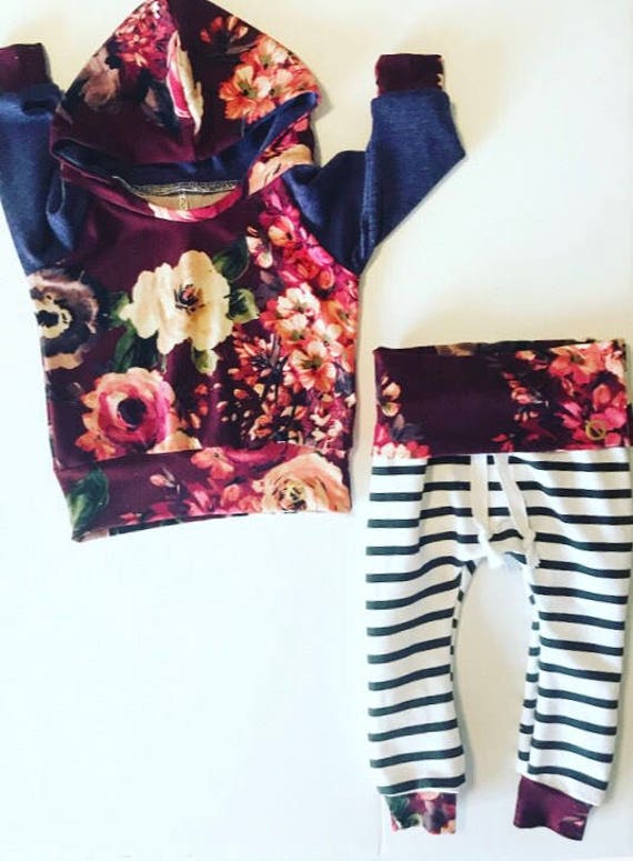 Baby girl outfit purple baby outfit newborn girl outfit Etsy