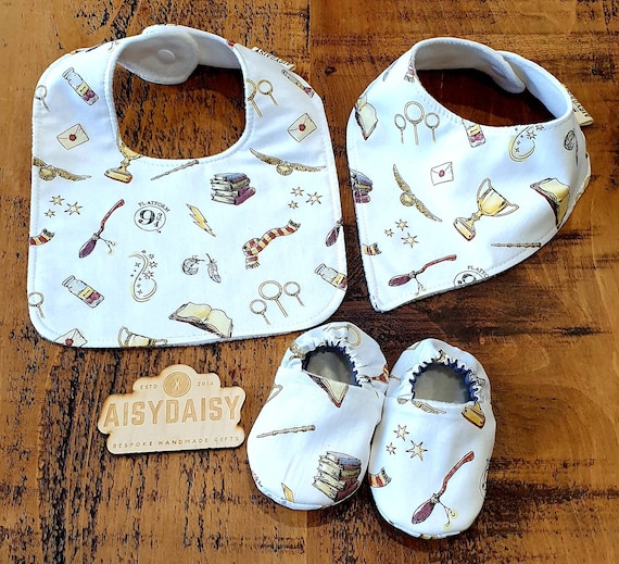 Wizard Fabric Baby Bibs and Dribble Bibs With Matching Shoes Etsy UK