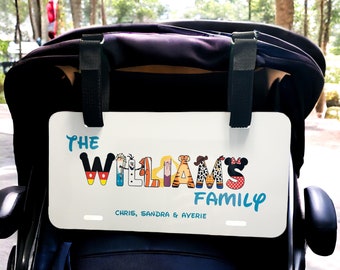 Character Name Stroller Plate
