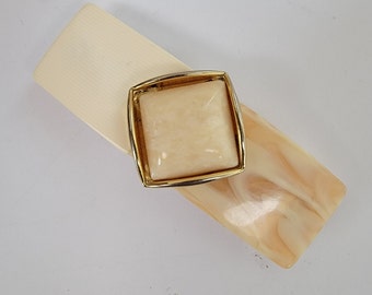 Vintage Lucite Made in France Hair Clip Barrette