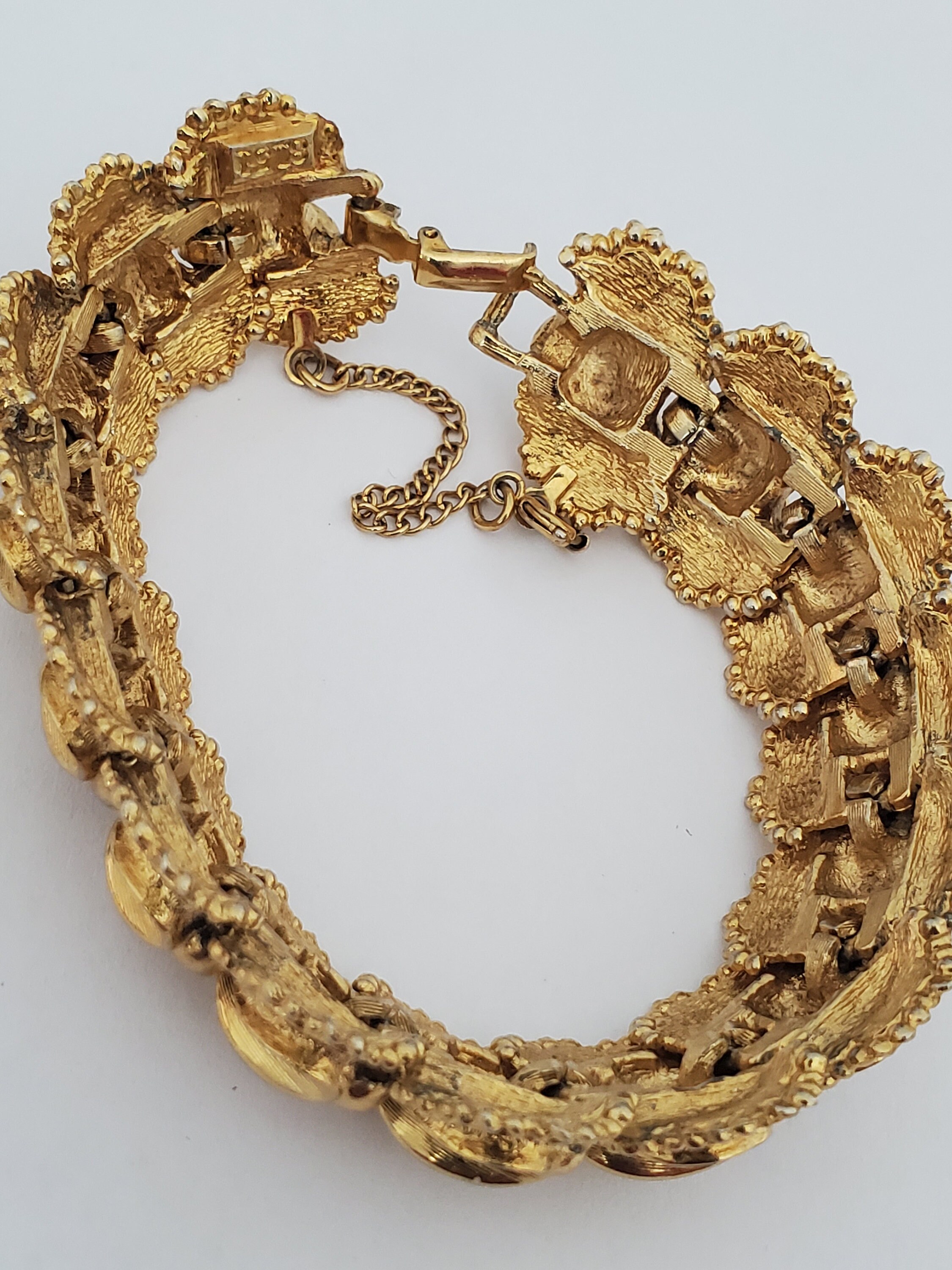 Vintage Gold Tone Butterfly Link Bracelet With An Inventory Etsy