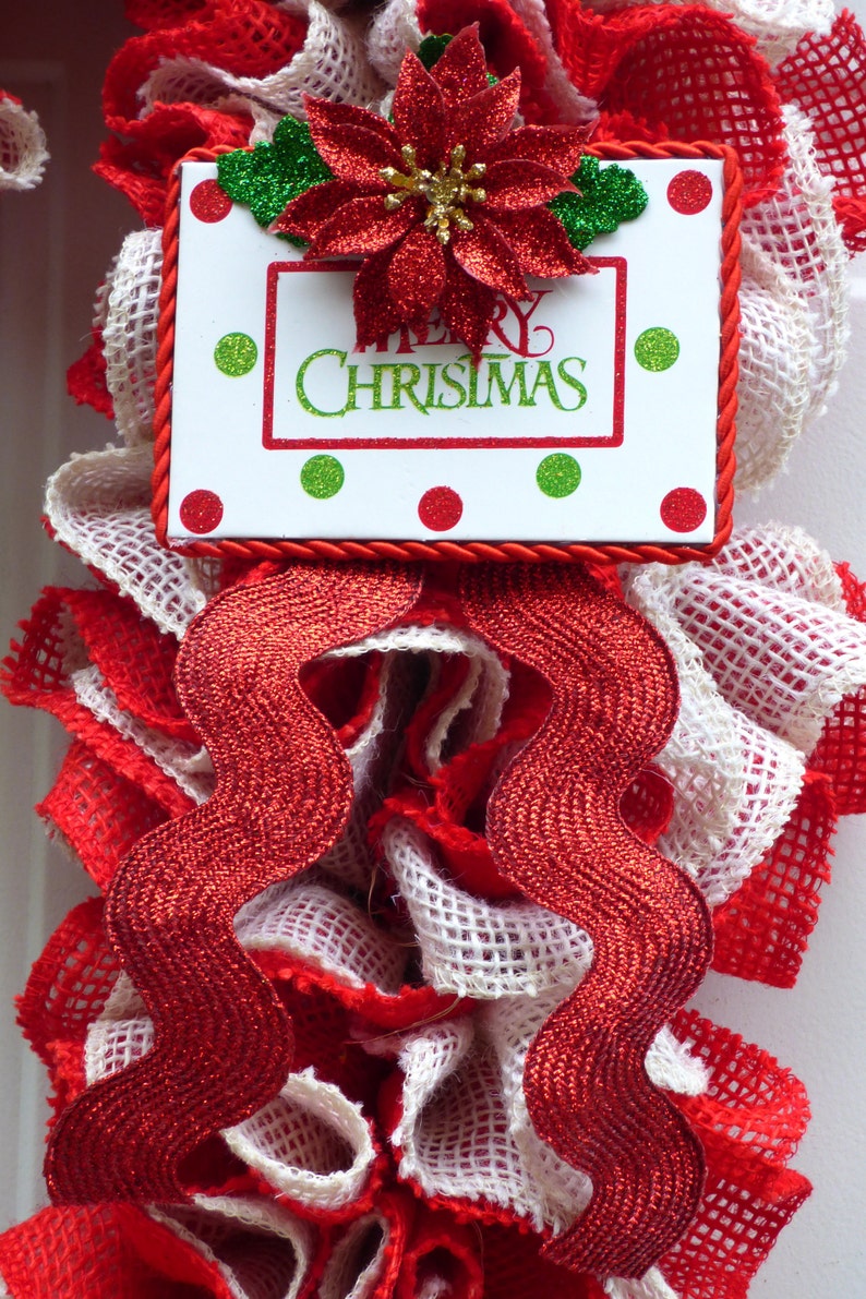 Christmas Wreath for Front Door Christmas Wreath with Lights Etsy