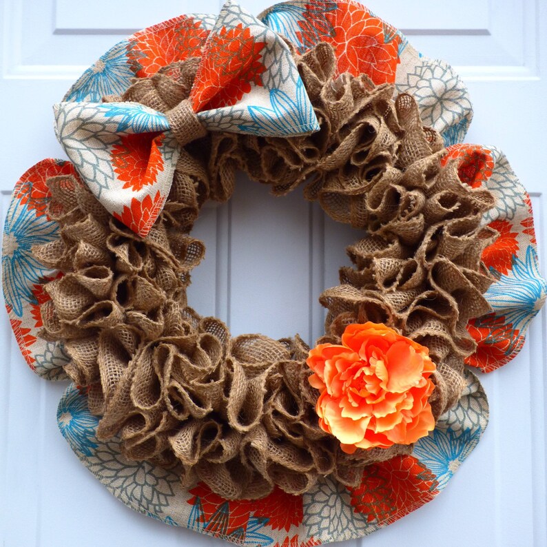Spring Wreaths For Front Door Burlap Wreath Image 0