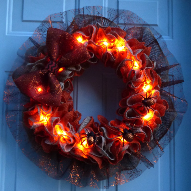 Halloween Wreath/halloween Wreath for Front Door/halloween Etsy