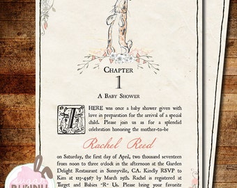 Printable The Velveteen Rabbit Baby Shower or 1st Birthday Invitation
