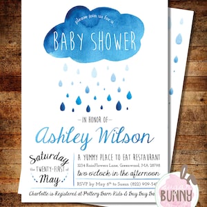 Watercolor Rain Baby Shower