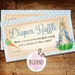 Printable (CUSTOM SIZE) Peter Rabbit Diaper Raffle Tickets - Etsy