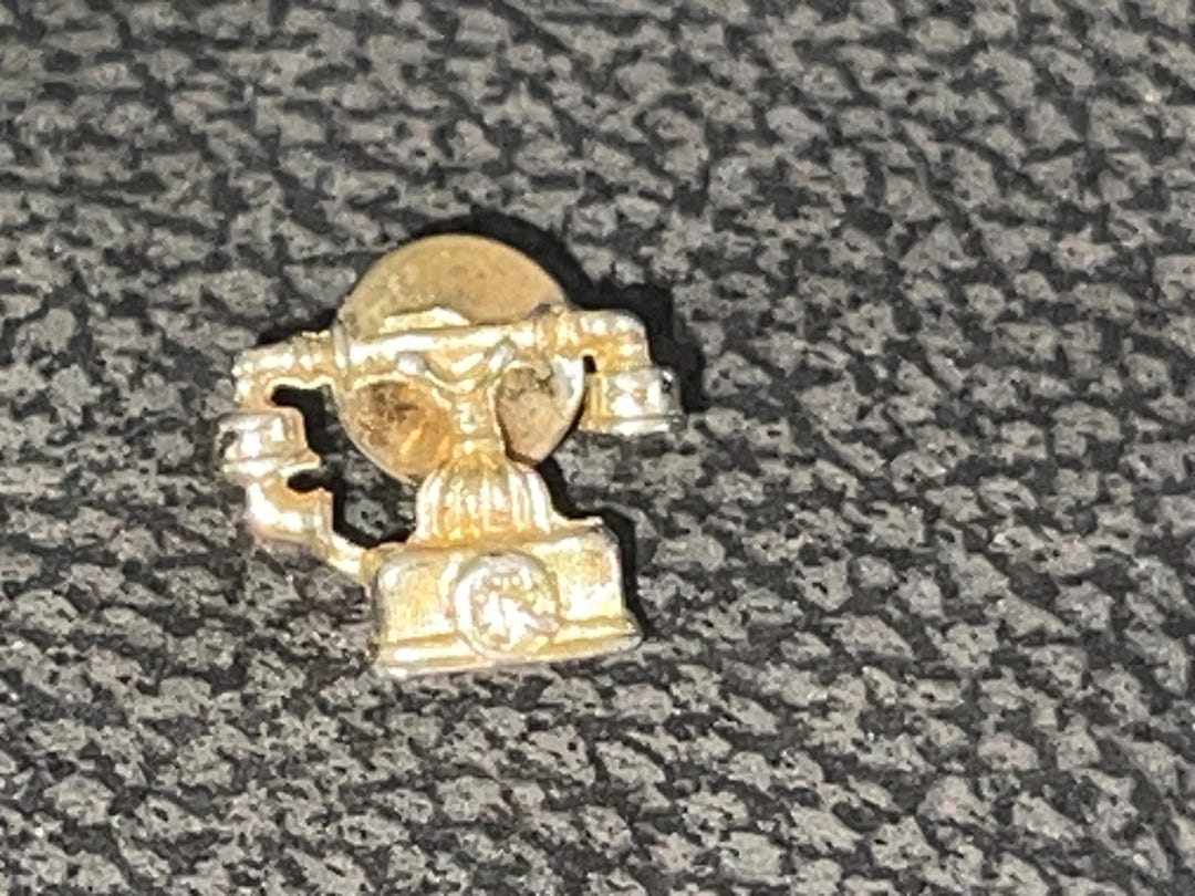 Tele Pin Set Vintage Gold-toned Rotary Telephone Pin - Etsy