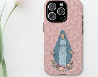Mary Mother of God Phone Case, katholische robuste Telefonabdeckung, Marian Tech Geschenke