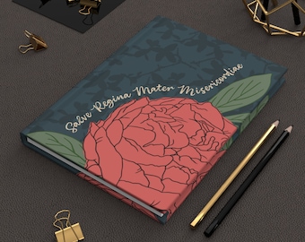 Salve Regina Journal, Latin Catholic Notebook, Hail Holy Queen Bible Study Journal