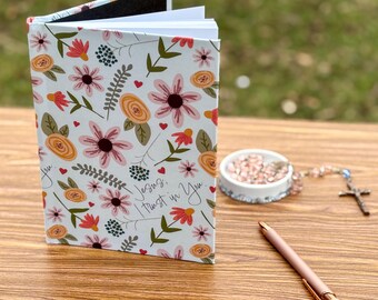 Jesus Hardcover Journal, Christian Lined Journal, Divine Mercy Notebook, Catholic Journal