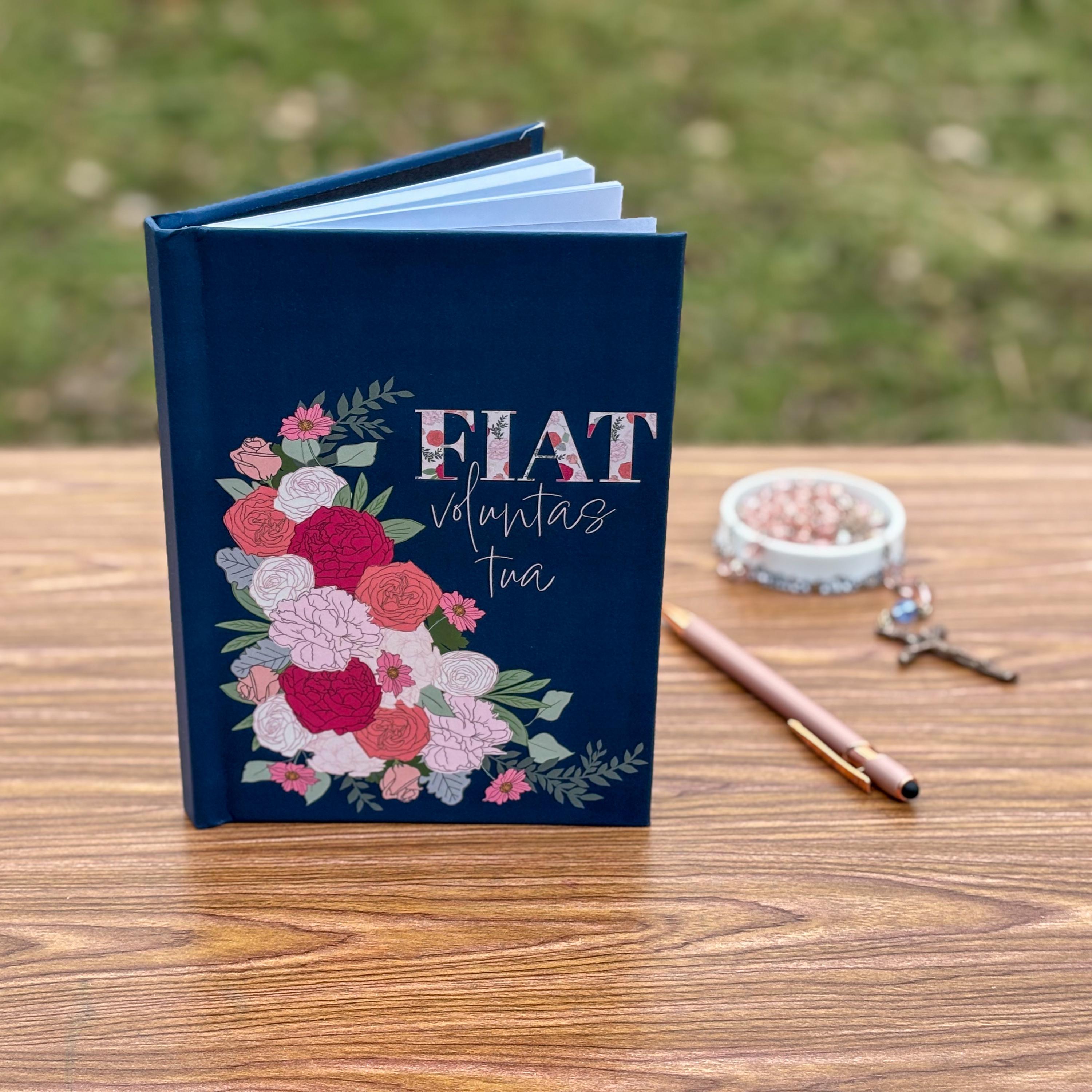 Fiat Hardcover Journal, Catholic Journal, Thy Will Be Done, Bible Study Notebook