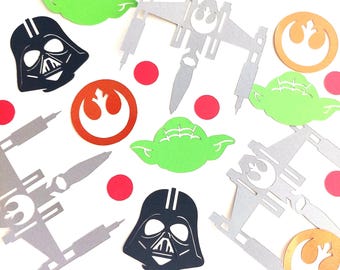Galactic Wars Confetti: Star Wars Inspired Birthday Party Decor, 120 Pieces
