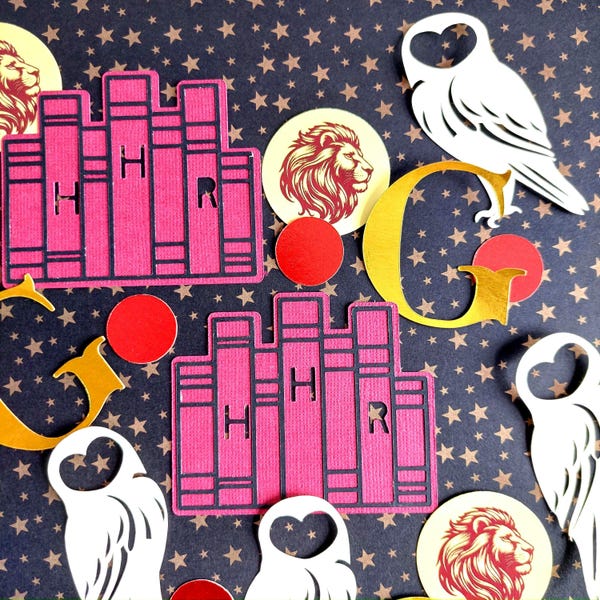 Gryffindor Wizard Confetti  Red & Gold Magic Party Decor