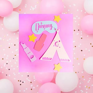 Confeti bohemio para pijamadas - Decoración para fiesta de cumpleaños de niña - 120 piezas. Decoración para mesa - Decoración para pijamadas - Decoración bohemia para fiestas